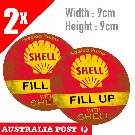 SHELL Oil Vintage Logo Dirty, Rustic Style Sticker