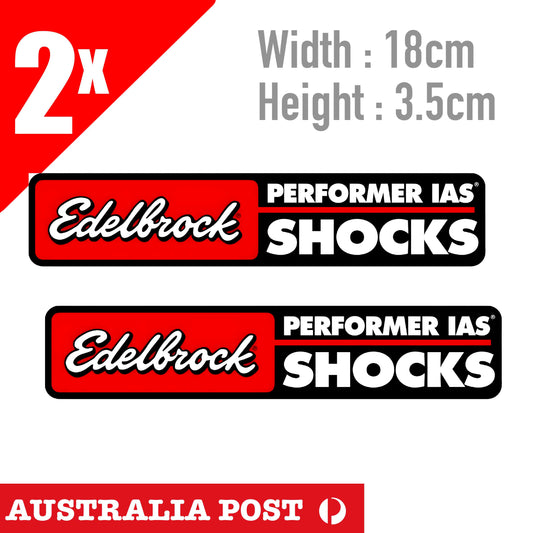 EDELBROCK SHOCKS PERFORMANCE, BEER FRIDGE TOOLBOX HOT ROD RAT ROD Sticker