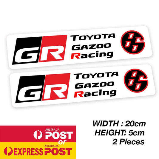 TOYOTA GAZOO 86 Racing JDM Banner Racing White banner Sticker