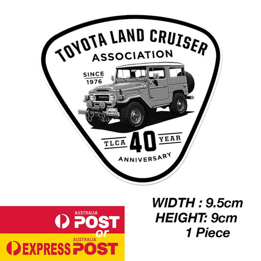 TOYOTA Land Cruiser 70 Series Fj140  Association Badge Silver Sticker