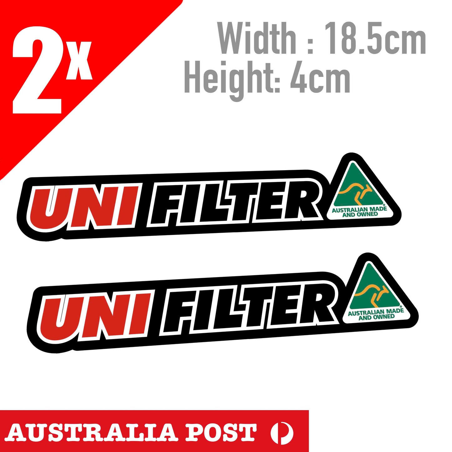 Australian Made UNIFILTER Logo Sticker