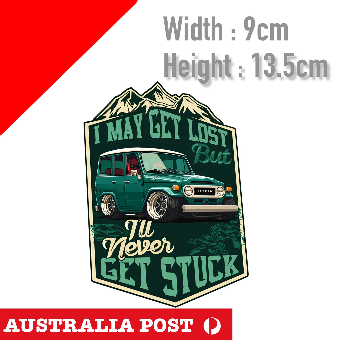 Land Cruiser FJ140 Off Road, 4x4 , 4WD , I May Get Lost 4WD , ARB Sticker