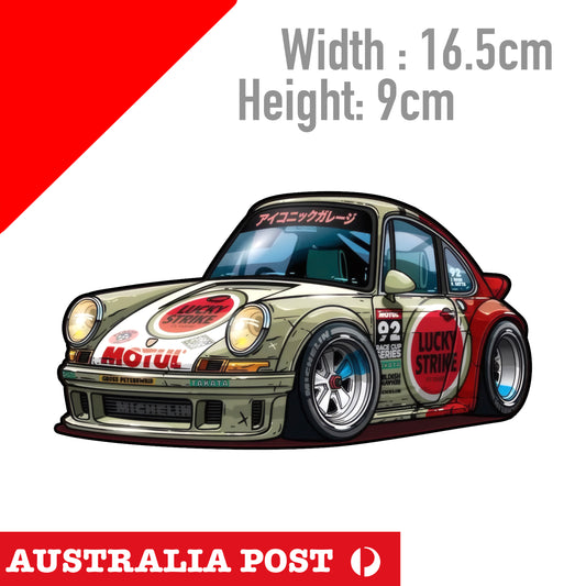 Porsche Racing Car , Cayenne GTS, Boxter Car Classic Sticker