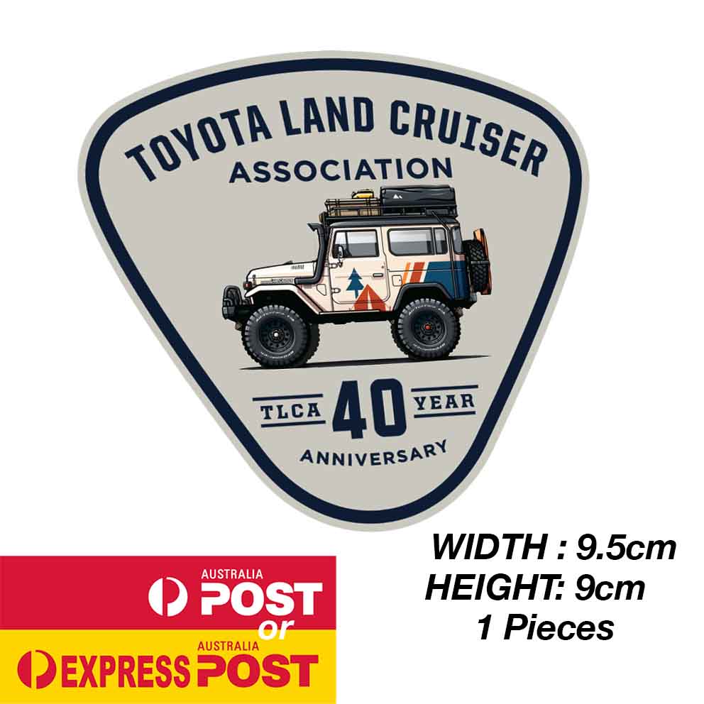 TOYOTA Land Cruiser Association 40th Anniversary Off Road Sticker