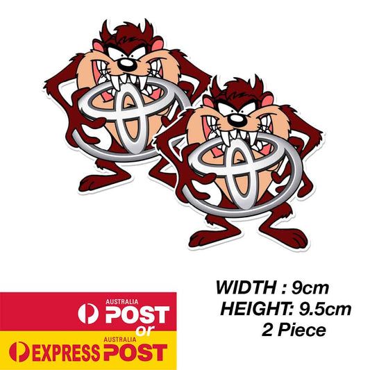 TOYOTA Logo Tasmanian Devile Taz Sticker