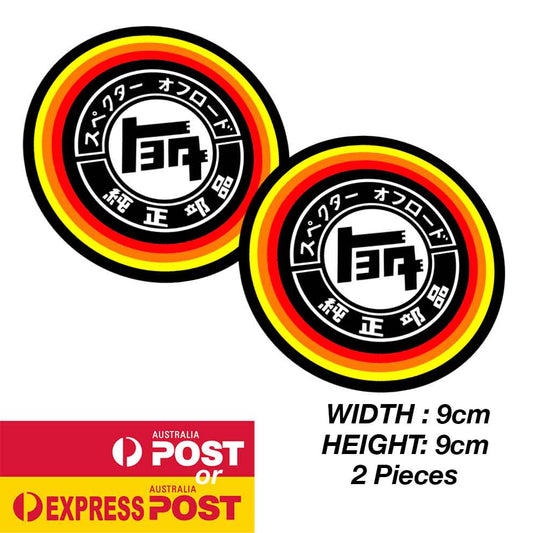 TOYOTA Off Road Overland JDM  Round Off Road Logo Sticker
