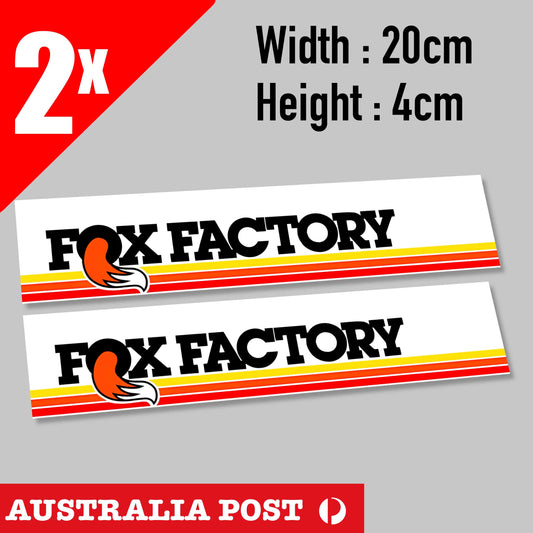 FOX Suspension style Sticker Factory Fork FOX FACTORY Banner Stickers