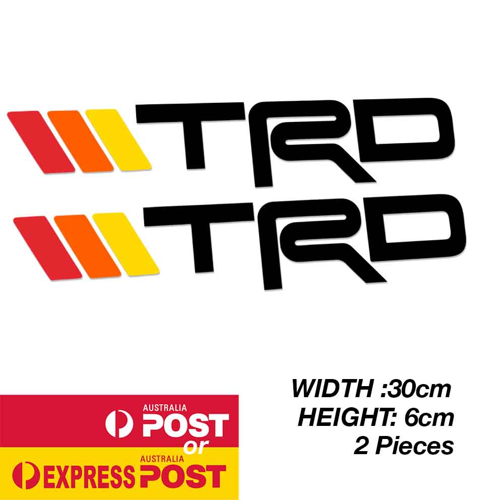 TOYOTA TRD JDM  Retro Logo  Large Sticker