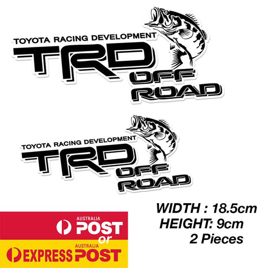TOYOTA TRD  Racing Fish Logo Sticker