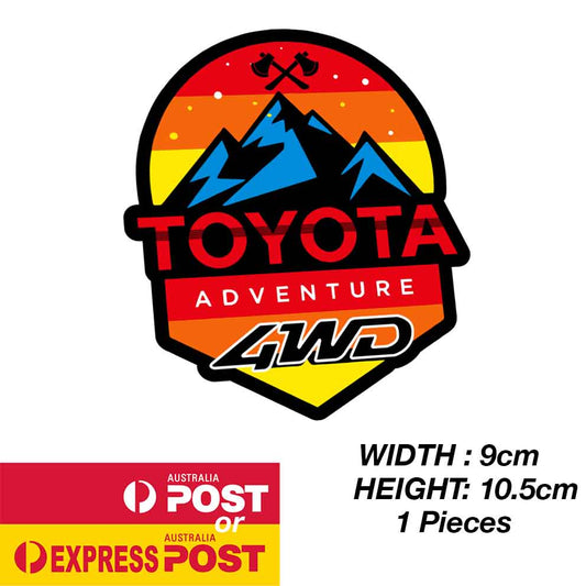TOYOTA TRD Off Road Adventure Mountain Logo Sticker