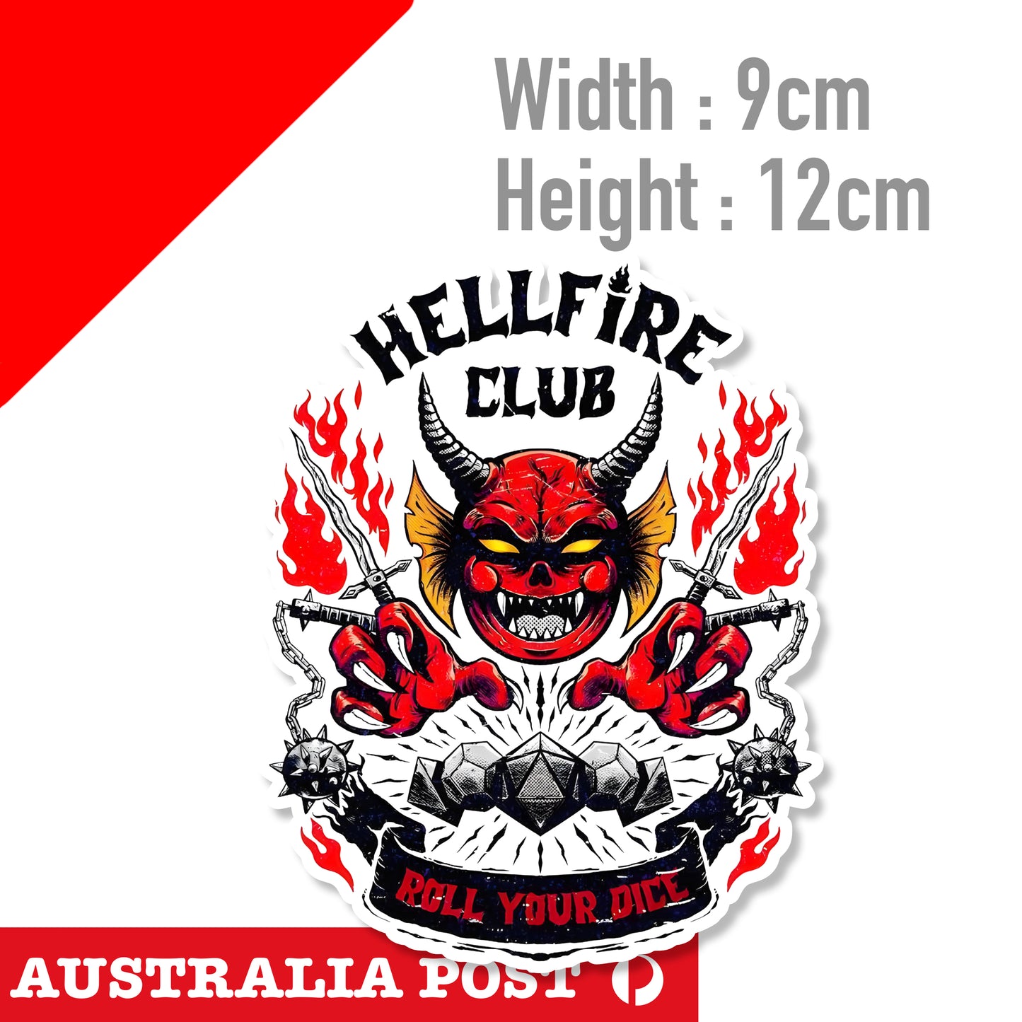 Hell Fire Club Logo ,Stranger Things - Car Van Ute Vinyl Sticker