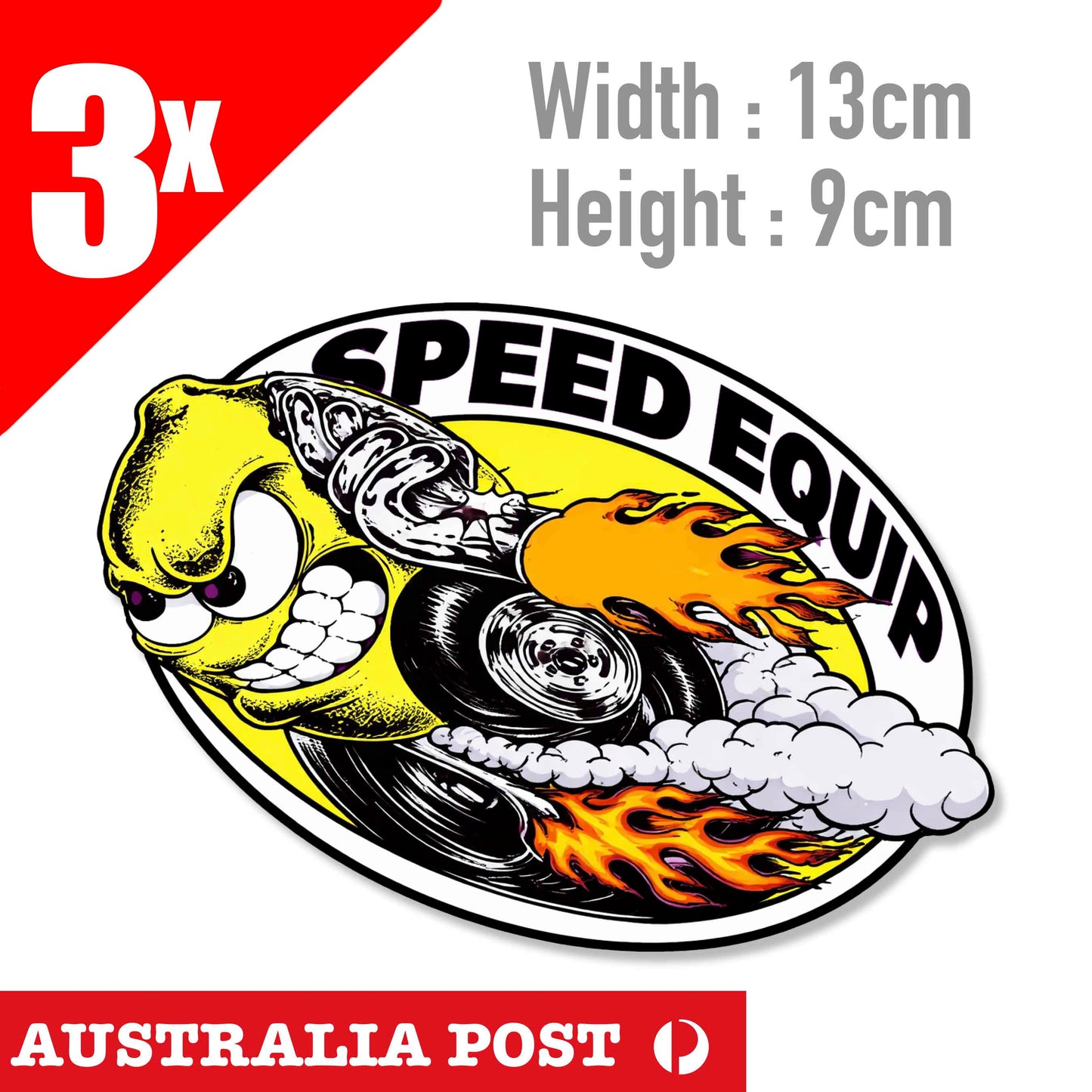 Mooneyes Hot Rod Accessoires Car Garage Man Cave SPEED EQUIP Sticker