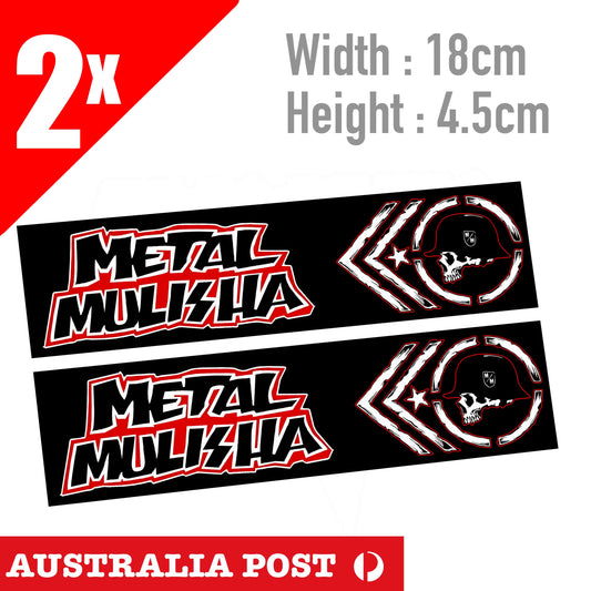 METAL MULISHA Soldier Helmet Logo Banner Sticker