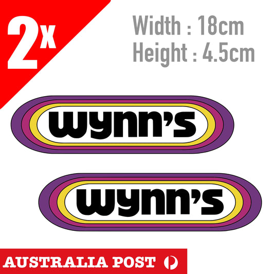 WYNN'S - Vintage Racing Decal/Sticker 1969 - Prudhomme - Garlits - NHRA