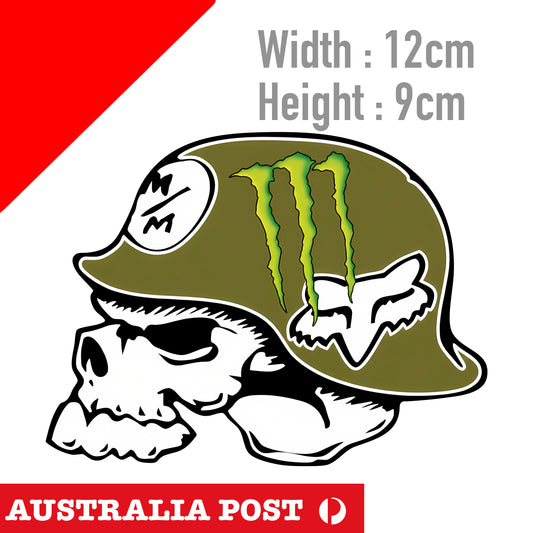 Motorcycle Helmet Metal MULISHA ,FOX Racing Helmet Monster Energy Logo Stickers