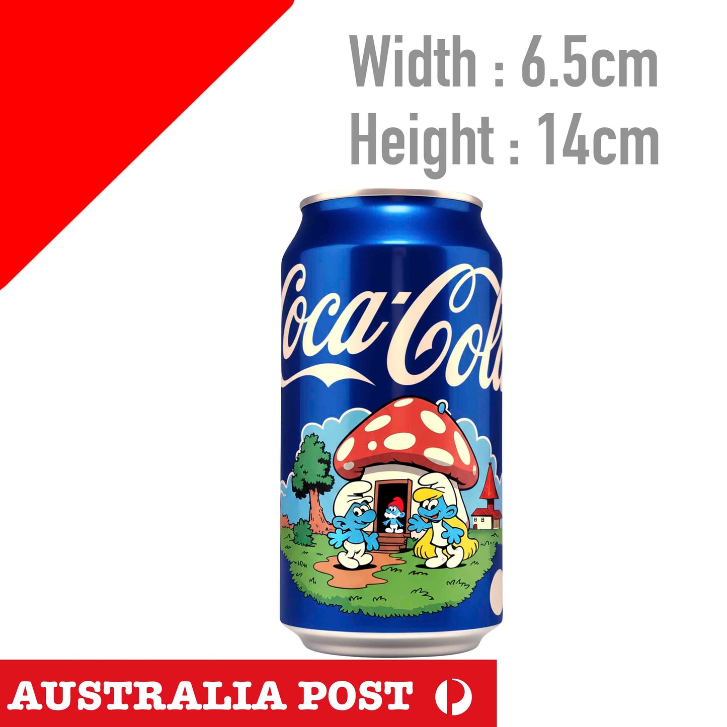 The Smurf Coca Cola Can , Smurf Sticker