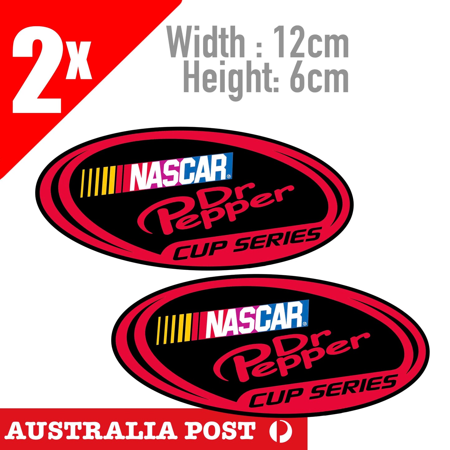 NASCAR Dr Pepper Logo Racing Stickers