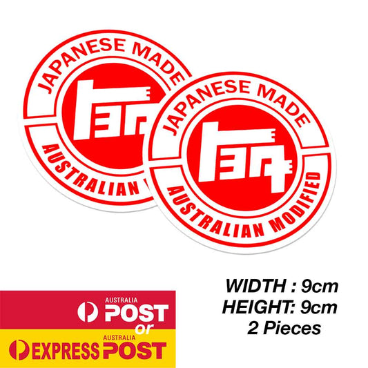 TOYOTA JDM Japanese Made , Australian Modified Logo Sticker