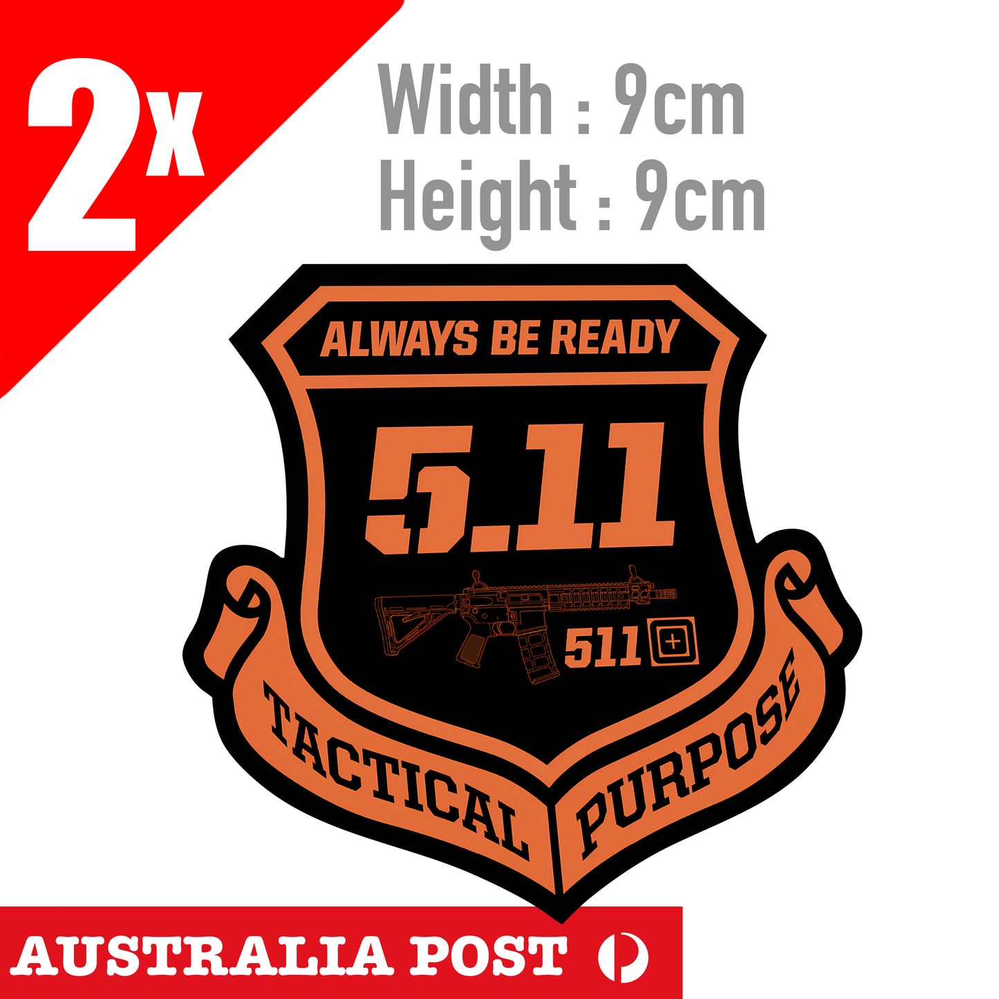5.11 Tactical Military AR-15 Rifle ALWAYS BE READY Sticker