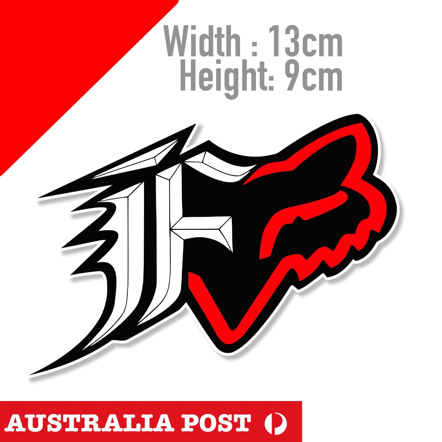 FOX Suspension style Sticker Factory Fork RED  Bicycle Sticker