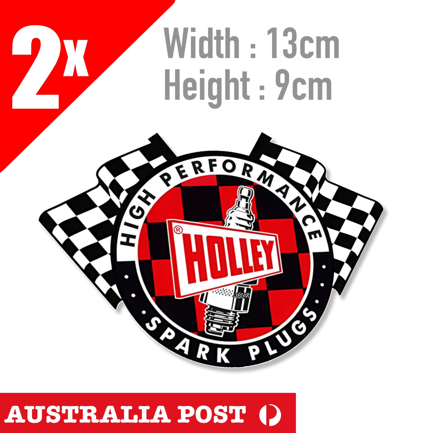 HIGH PERFORMANCE HOLLEY Spark Plugs Stickers