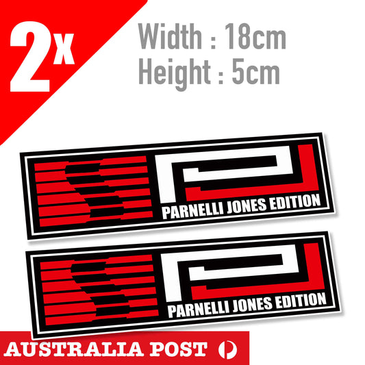 PARNELLI JONES Vintage Racing Banner Stickers