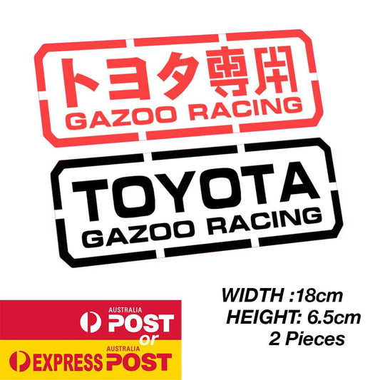 TOYOTA GAZOO Racing Banner JDM Logo Stickers
