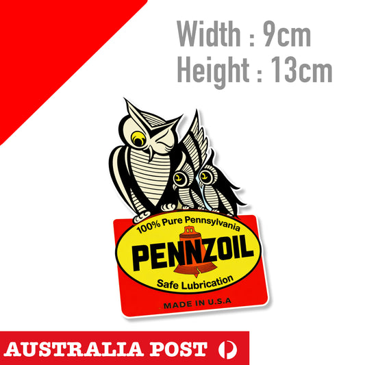 PENNZOIL Lubricant Oil Logo, Vintage Stickers