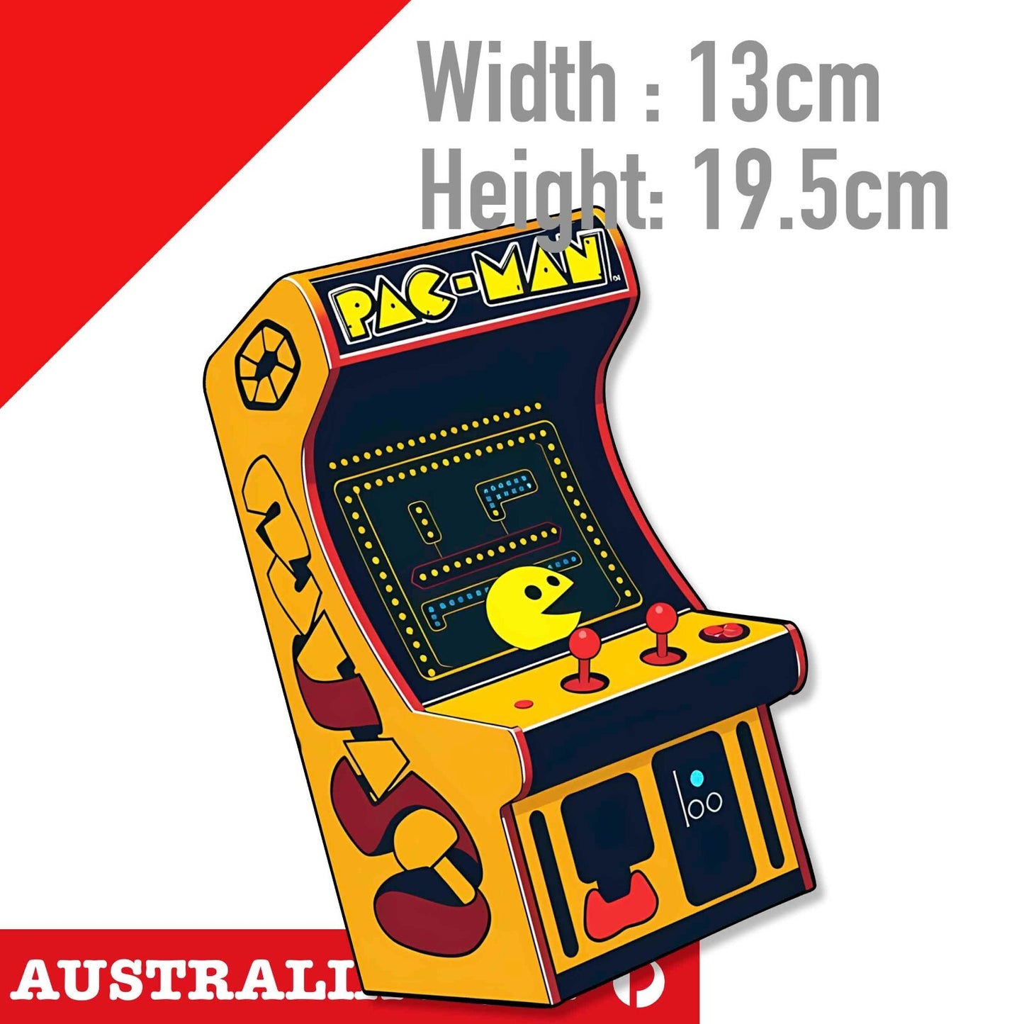 Arcade PAC-Man Machine , Retro Gaming  Large Sticker