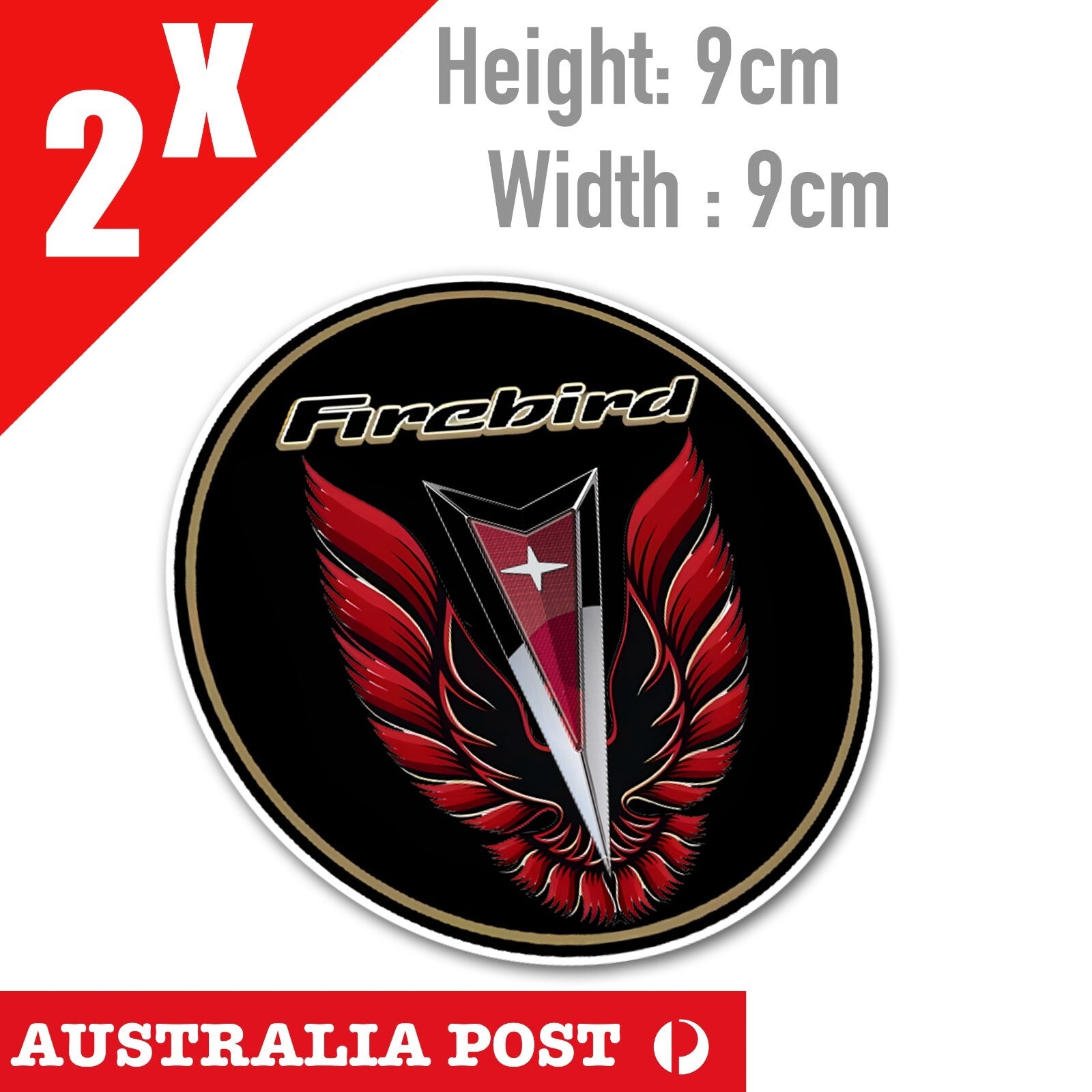 Pontiac Firebird 1977 Eagle Trams Am , American Muscle Car Round Logo Stickers