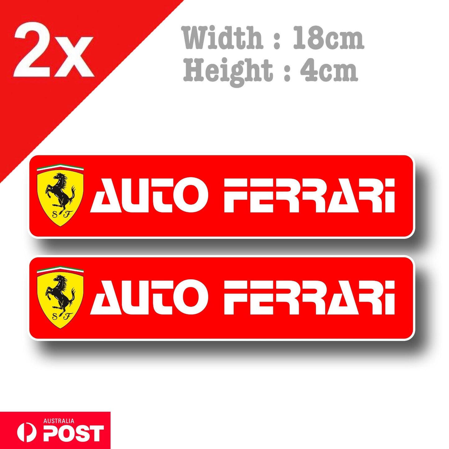 Scuderia Ferrari Banner - Ferrari Slap Stickers