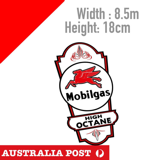 Mobilgas Pegasus Logo High OCTANE , Car , Oil Logo Sticker