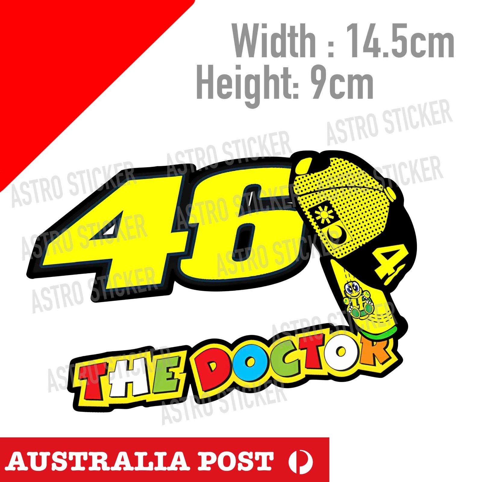 Monster Energy Drink, Valentino Rossi 46 Motorcycle Baseball Cap  Logo Sticker