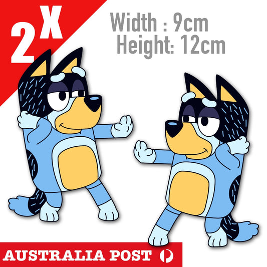 Bluey The Dancing Dog Cartoon Stickers