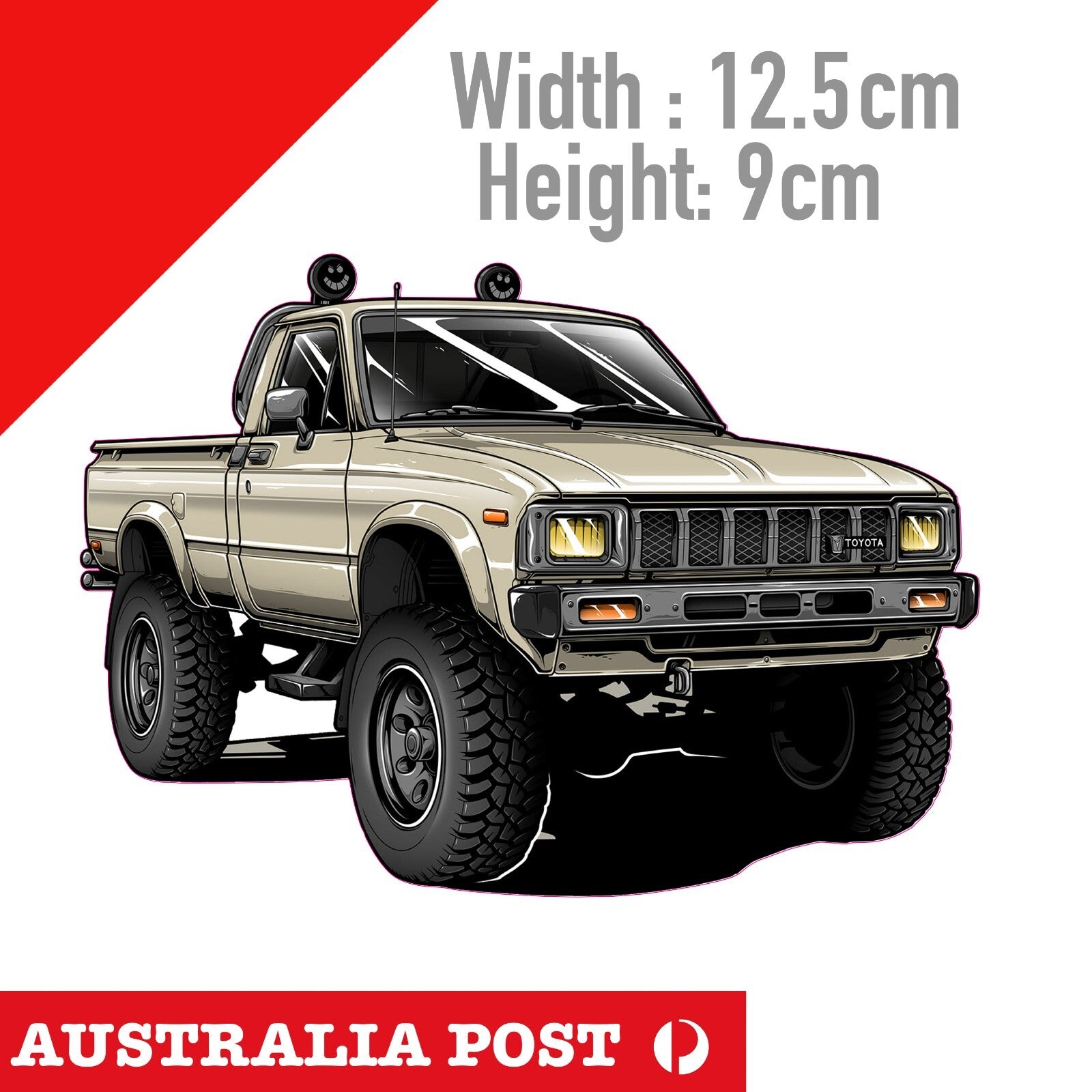Toyota Hilux 4x4 1983   Laptop , Car  Decal Sticker 