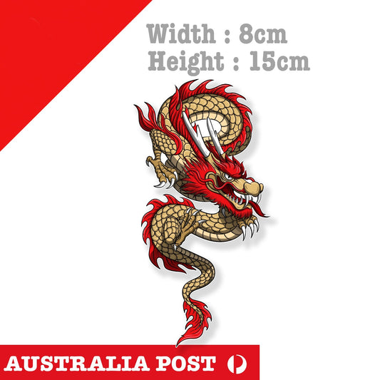 Wingchun Chinese Dragon Laptop , Car  Decal Sticker 