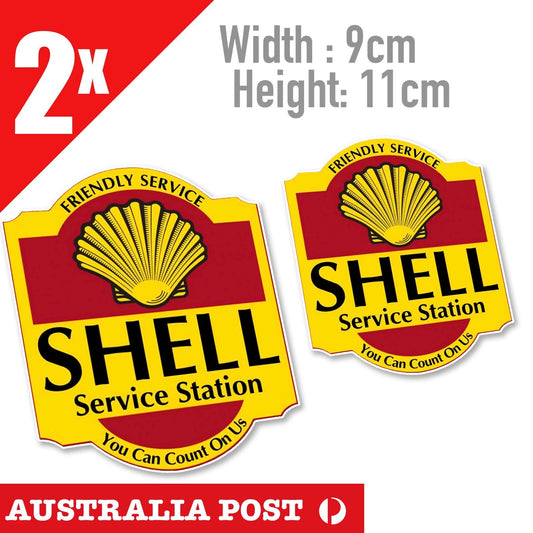 Shell Service Station Vintage Retro Old Sign Car  Vinyl  Sticker 