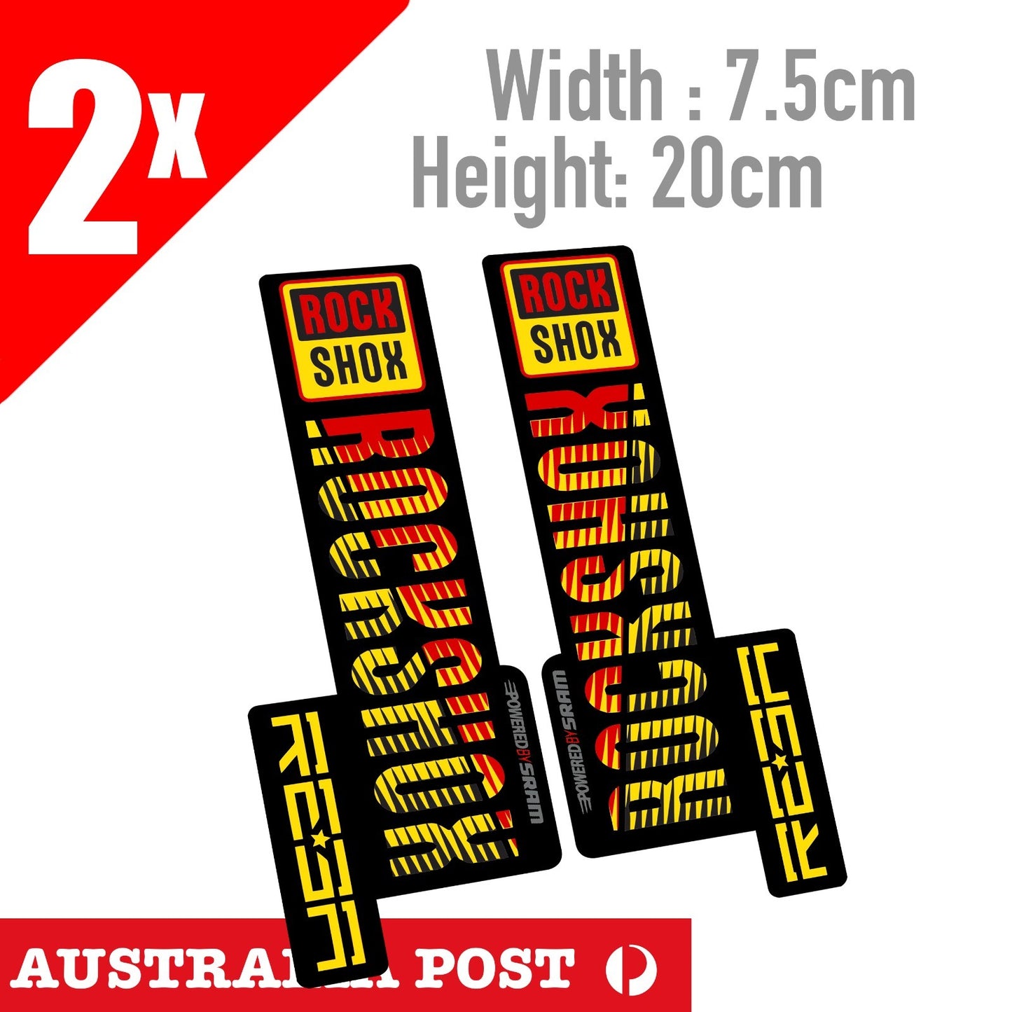 ROCKSHOX REBA FRONT FORK Vinyl Decal Bike Cycling Biycle MTB MX Sticker