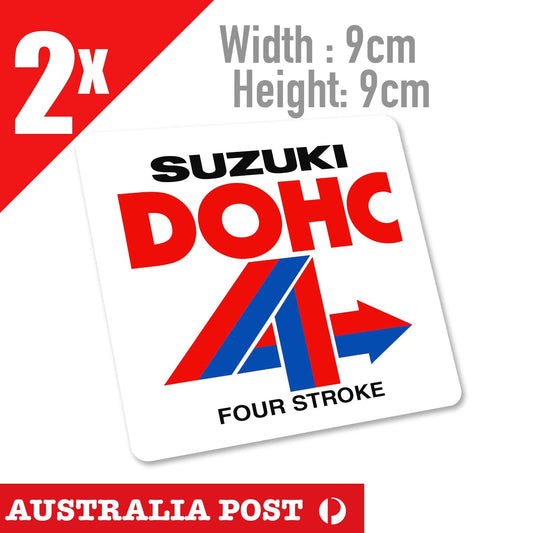 Classic Suzuki DOHC fours stroke logo Stickers