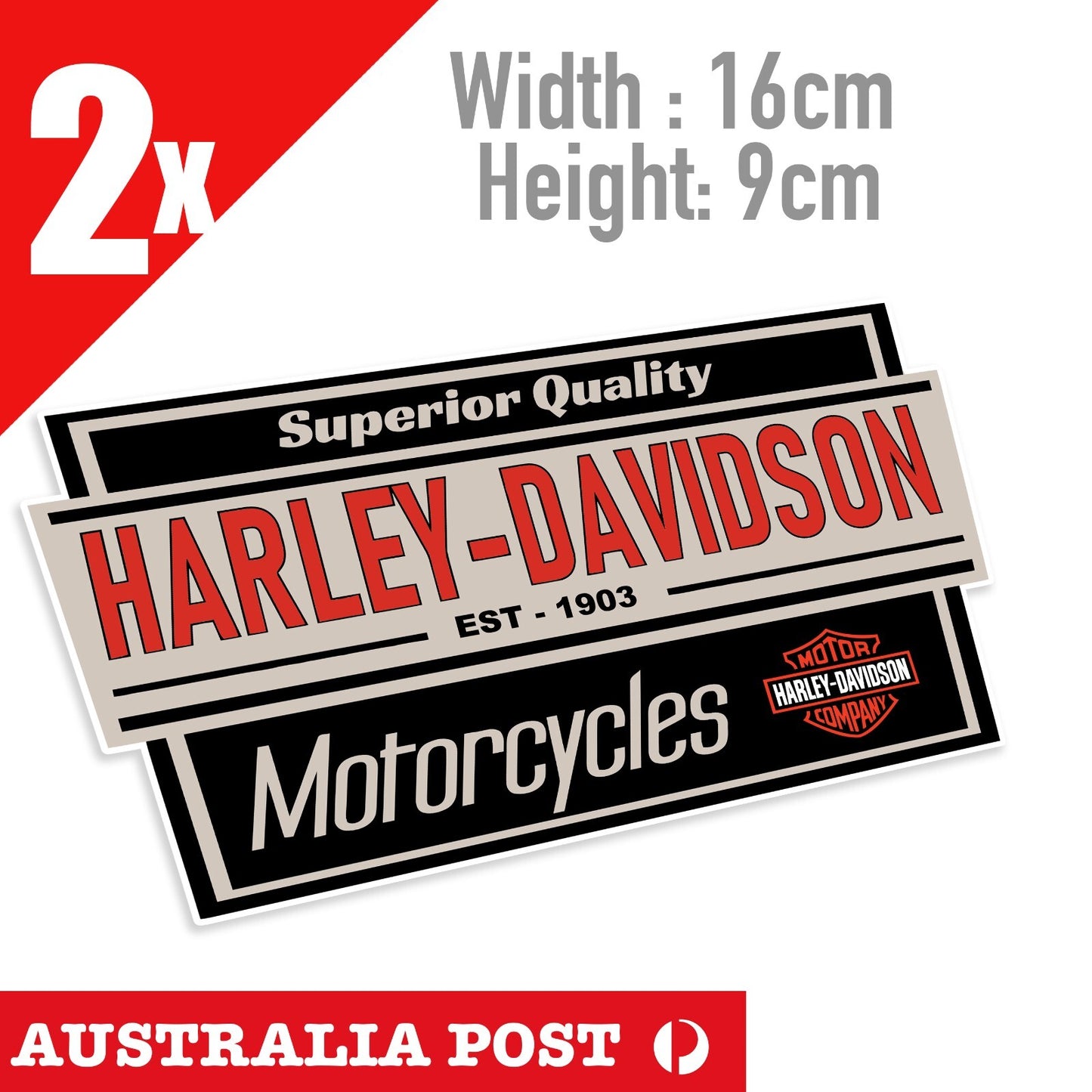Harley Davidson Classic EST 1903 ,Laptop, Helmet, Bike Sticker