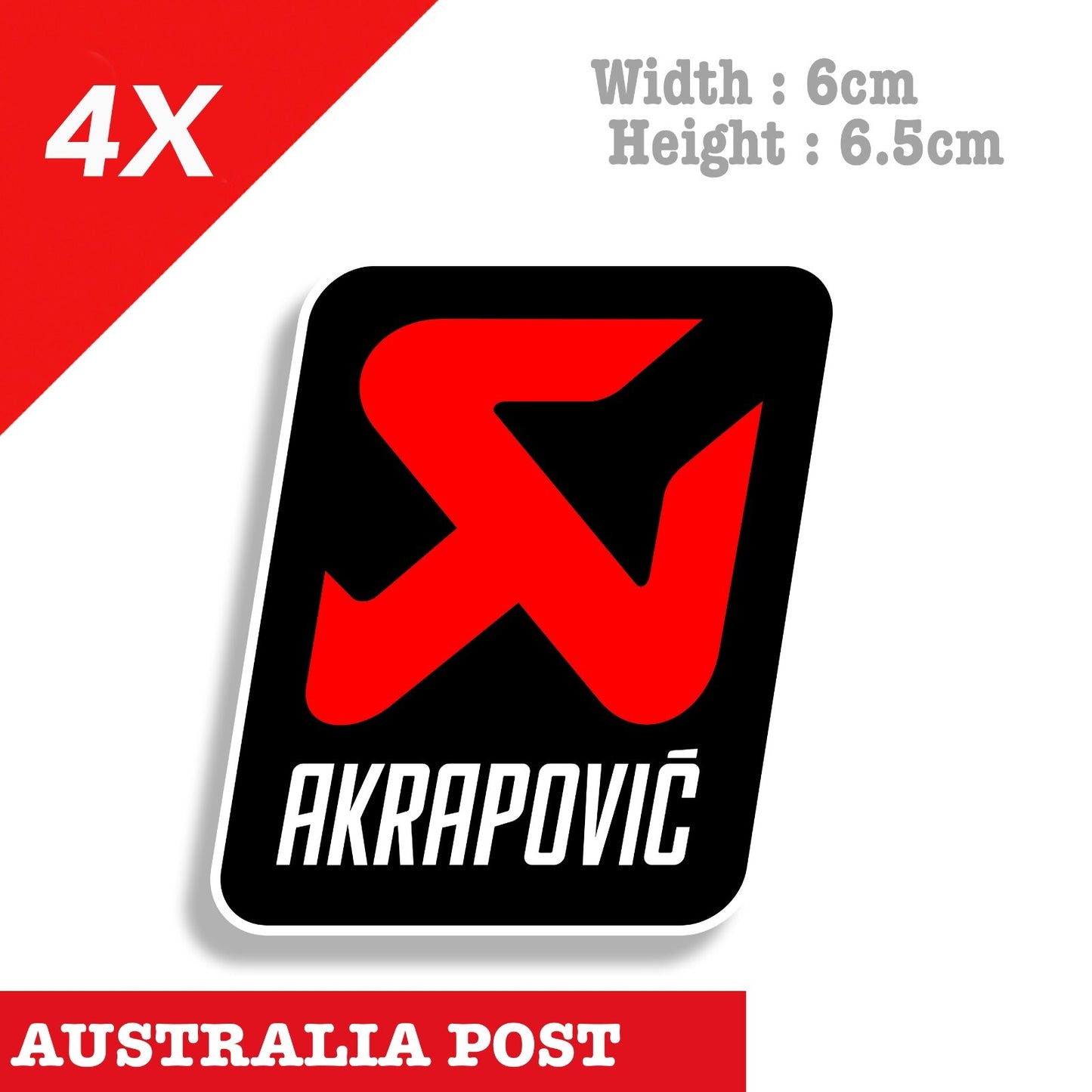 AKRAPOVIC Exhaust System Logo Racing  Sticker