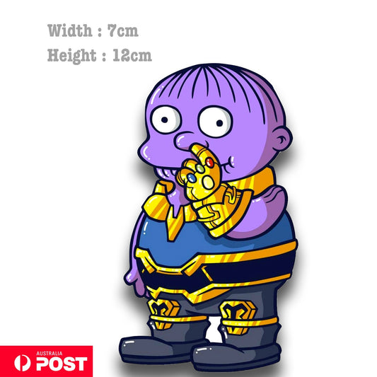The Simpson Ralph as Thanos Funny  marvel Sticker