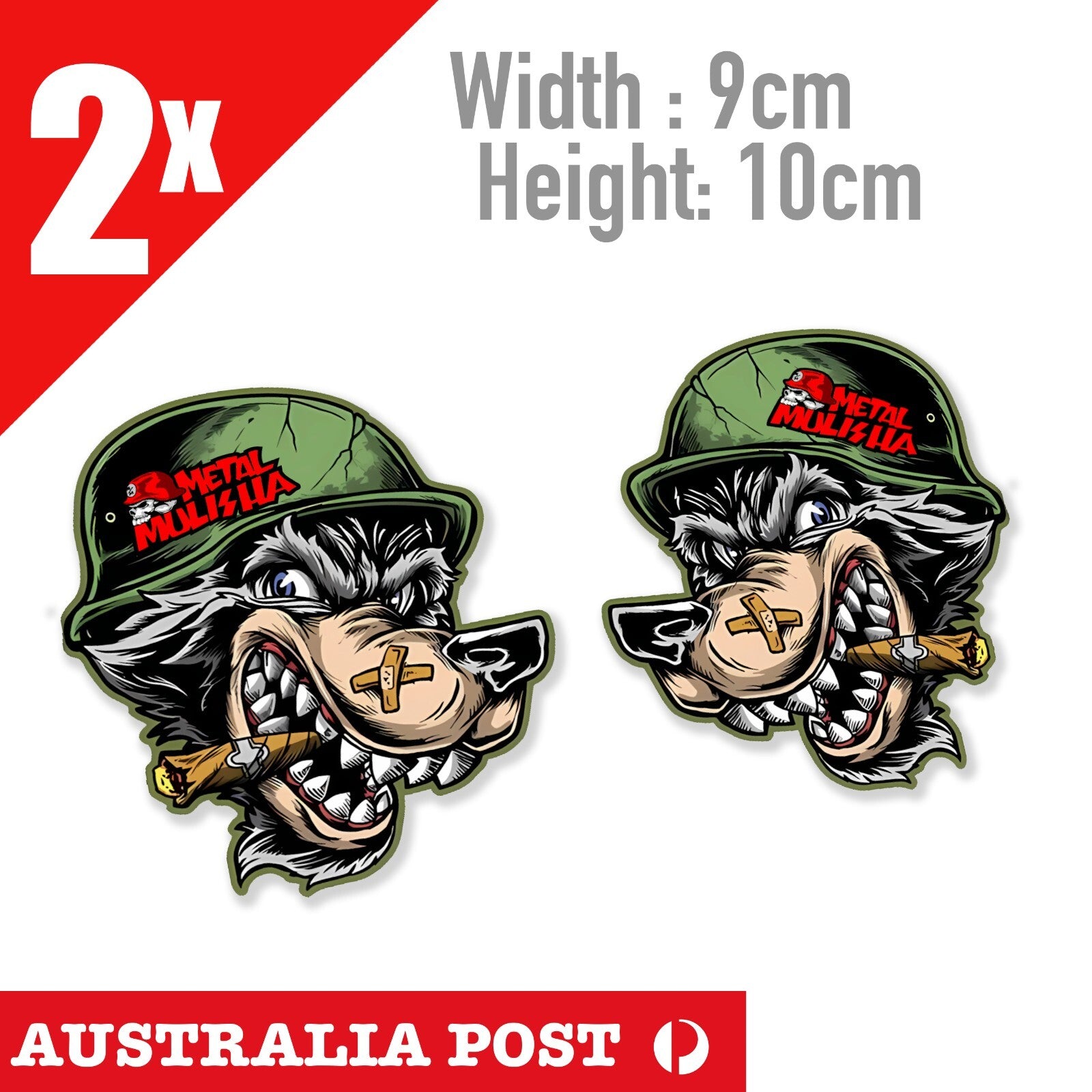 Metal Mulisha WOLF Soldier ,Motocross Dirt Bike 4x4 Off Road, Fuel Tank Stickers