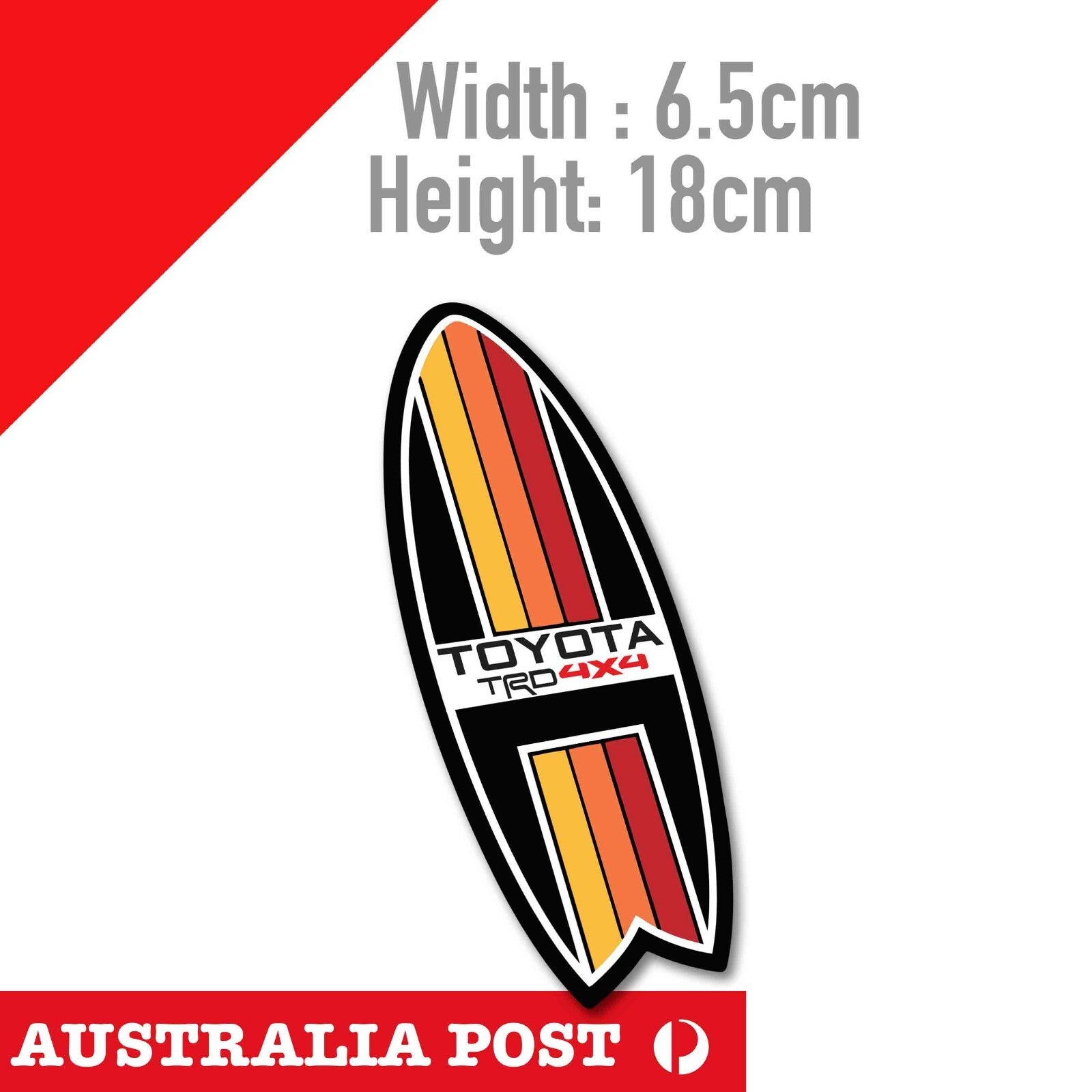 Toyota TRD 4X4 ADVENTURE Surf Board, Off Road, 4x4, 4WD Sticker
