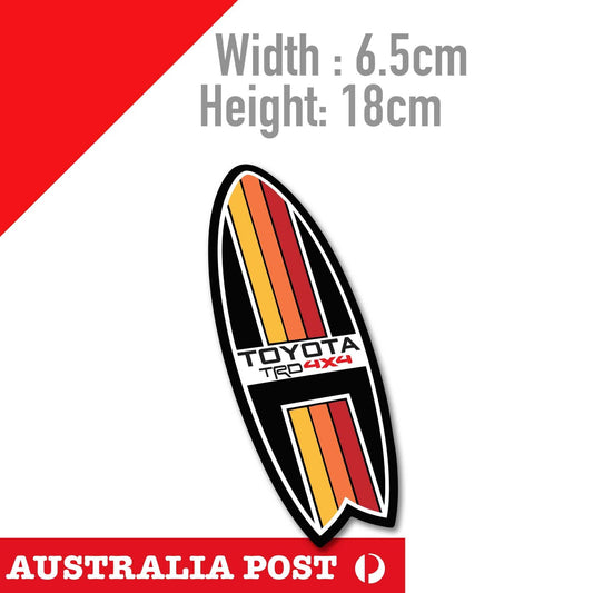 Toyota TRD 4X4 ADVENTURE Surf Board, Off Road, 4x4, 4WD Sticker