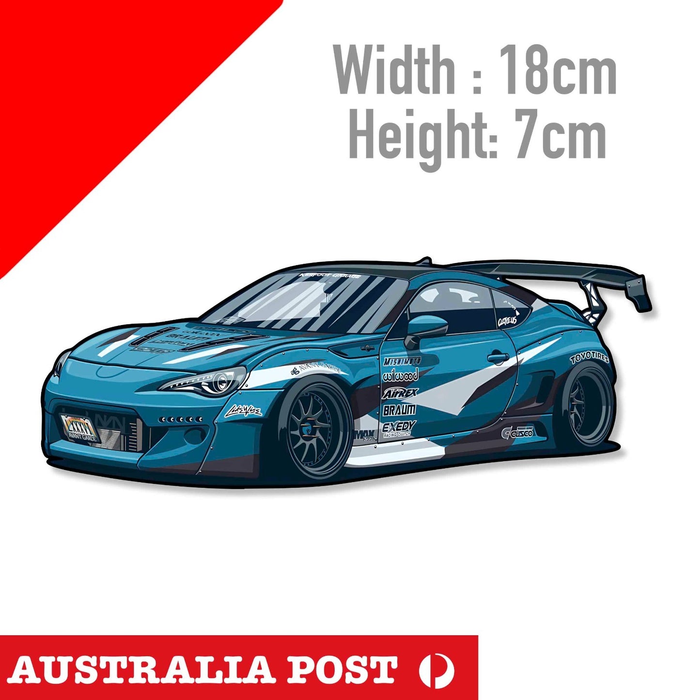 TOYOTA 86GT Wide Body  Sticker