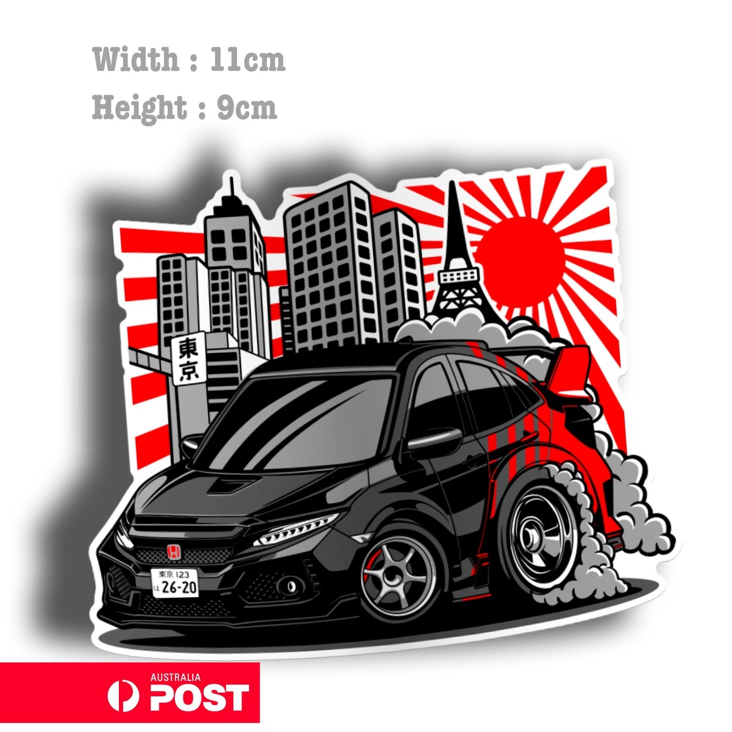 Honda Civic FK8 JDM Vinyl  Sticker