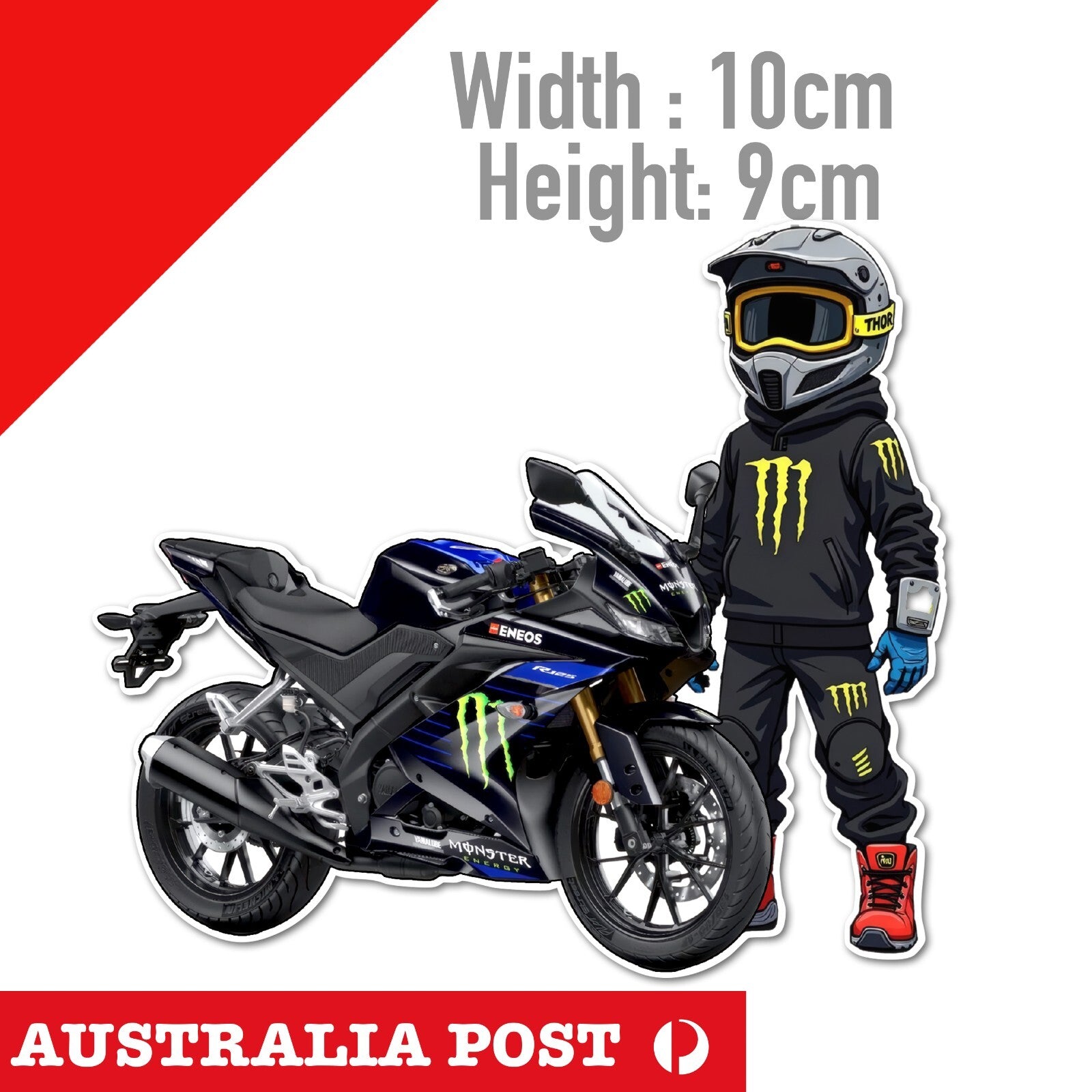 YAMAHA R15 V3 Monster Energy Drink Motorcycle Sticker – Astro Stickers