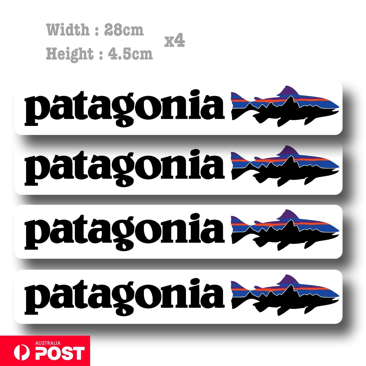 Patagonia Fish logo Laptop , Car  Vinyl  Sticker 