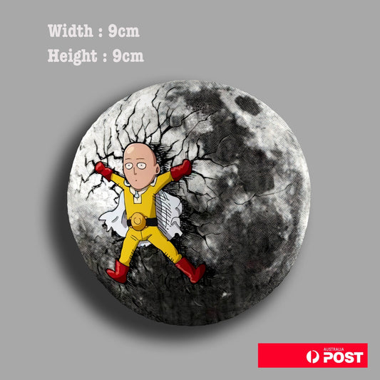 One Punch Man Anime Saitama funny JDM Car Vinyl  Sticker 